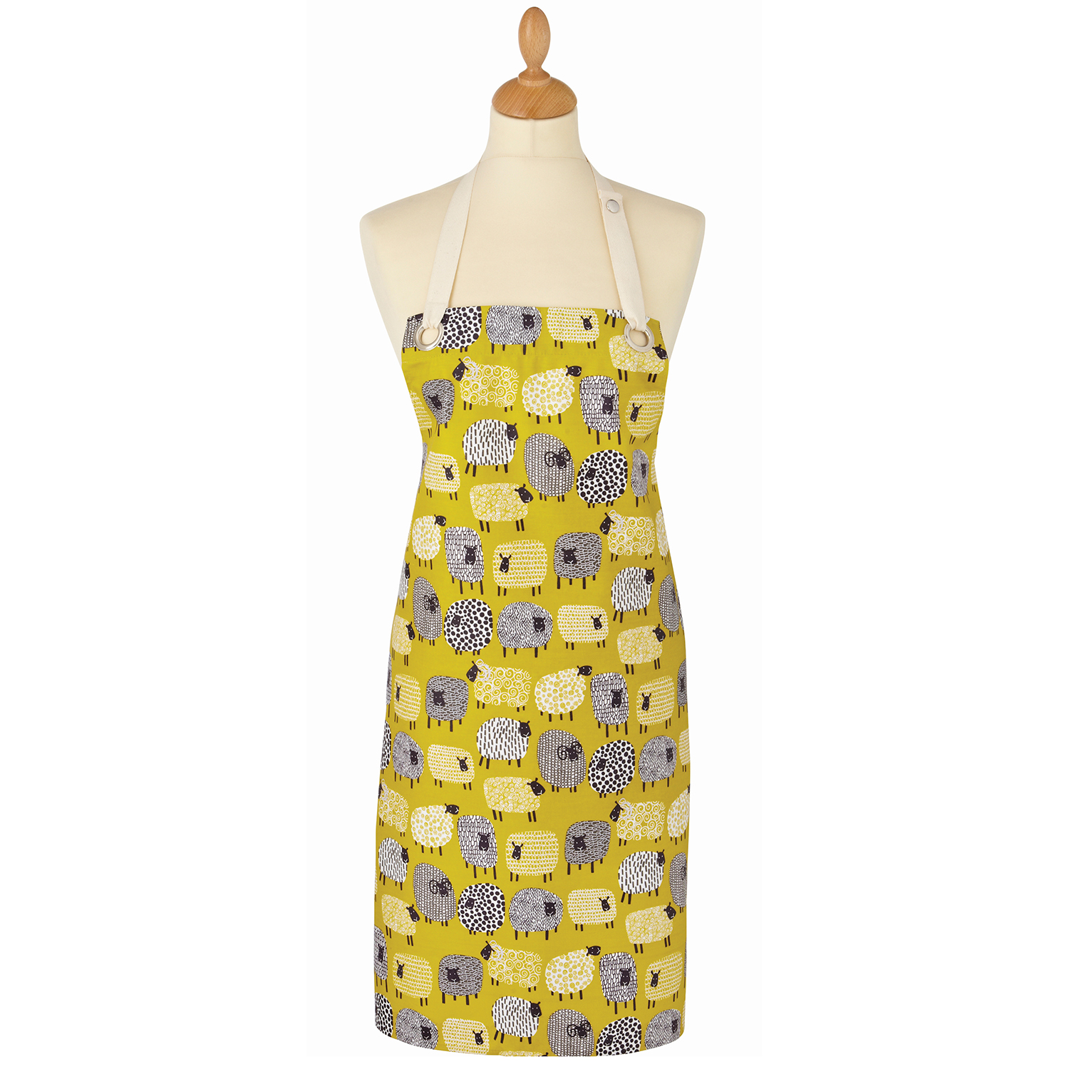 Oilcloth Apron Dotty Sheep