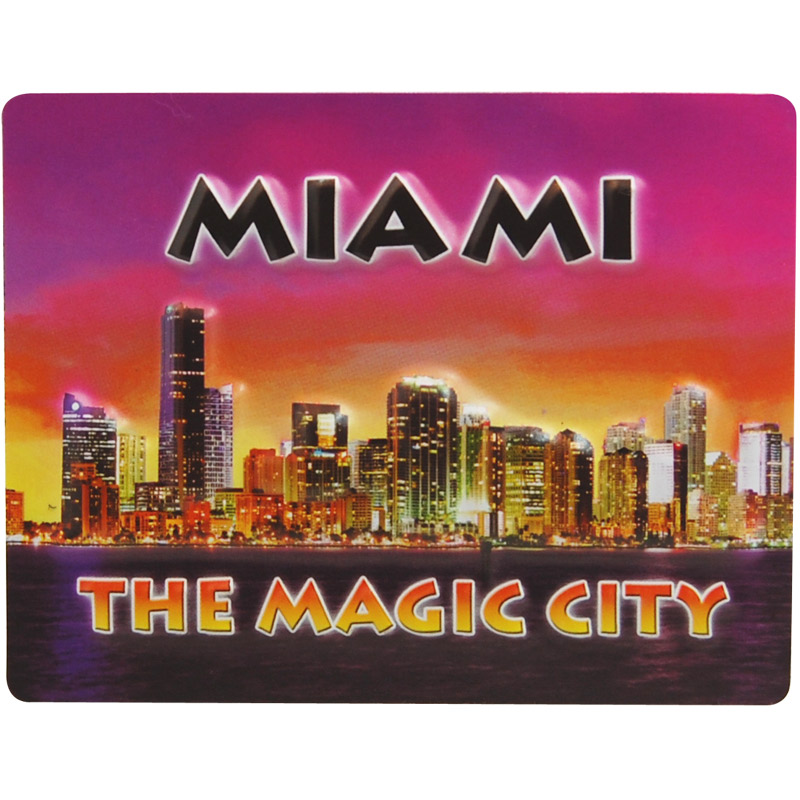 Miami Florida M1 Fotomagnet 5mm Acryl Neu Souvenir Foto Magnet 