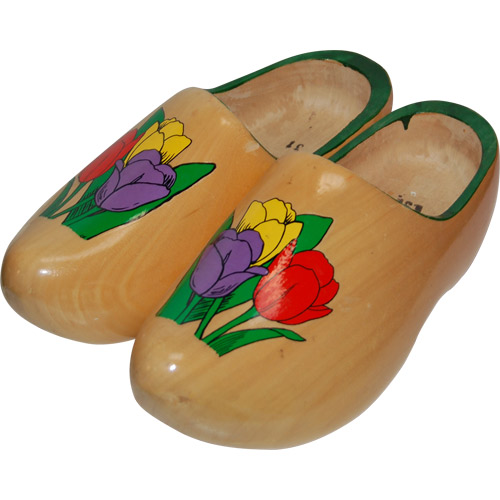 wooden clog shoes