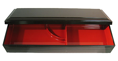 Long Rectangular Bento Box with 3-Compartment 14x5x2