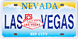 Las Vegas Miniature License Plate Replica Magnet