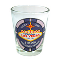 Las Vegas $10,000 Purple Lucky Poker Chip Shot Glass