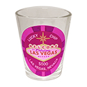 Las Vegas $500 Lucky Poker Chip Shot Glass