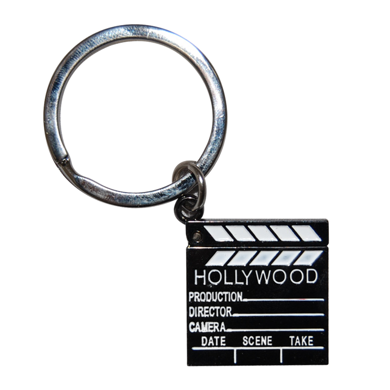 Hollywood Souvenir Director's Clapboard Key Chain (Black Nickel)